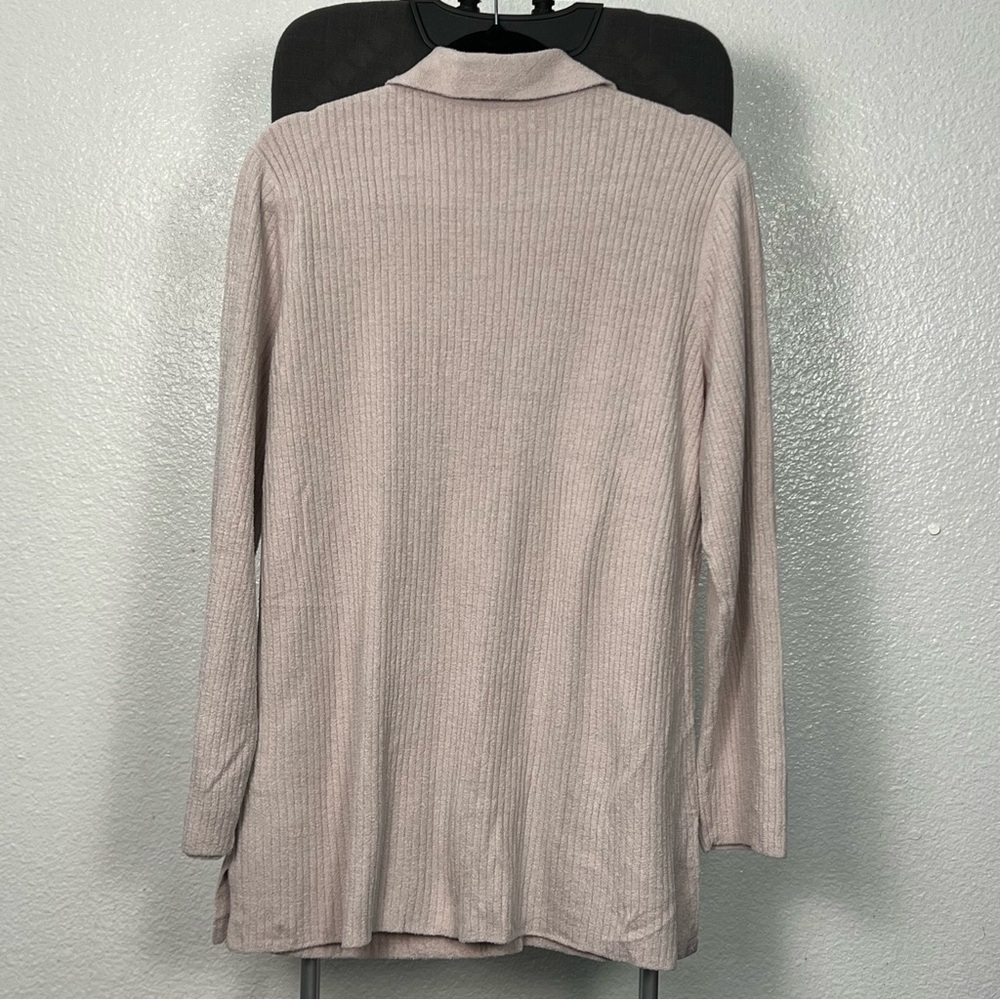 Barefoot Dreams Cozy Chic Ultra Lite Ribbed Button Down Cardigan Luster Size XL - Picture 8 of 9